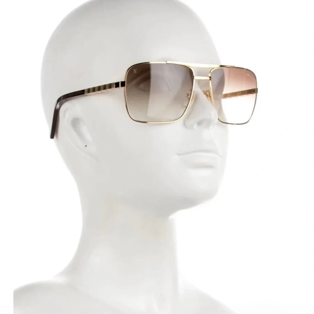 Louis Vuitton Attitude Gold Frame Sunglasses with Brown Gradient Lenses